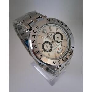 Versace Greca Medusa Men's Chronograph Stainless Steel Watch